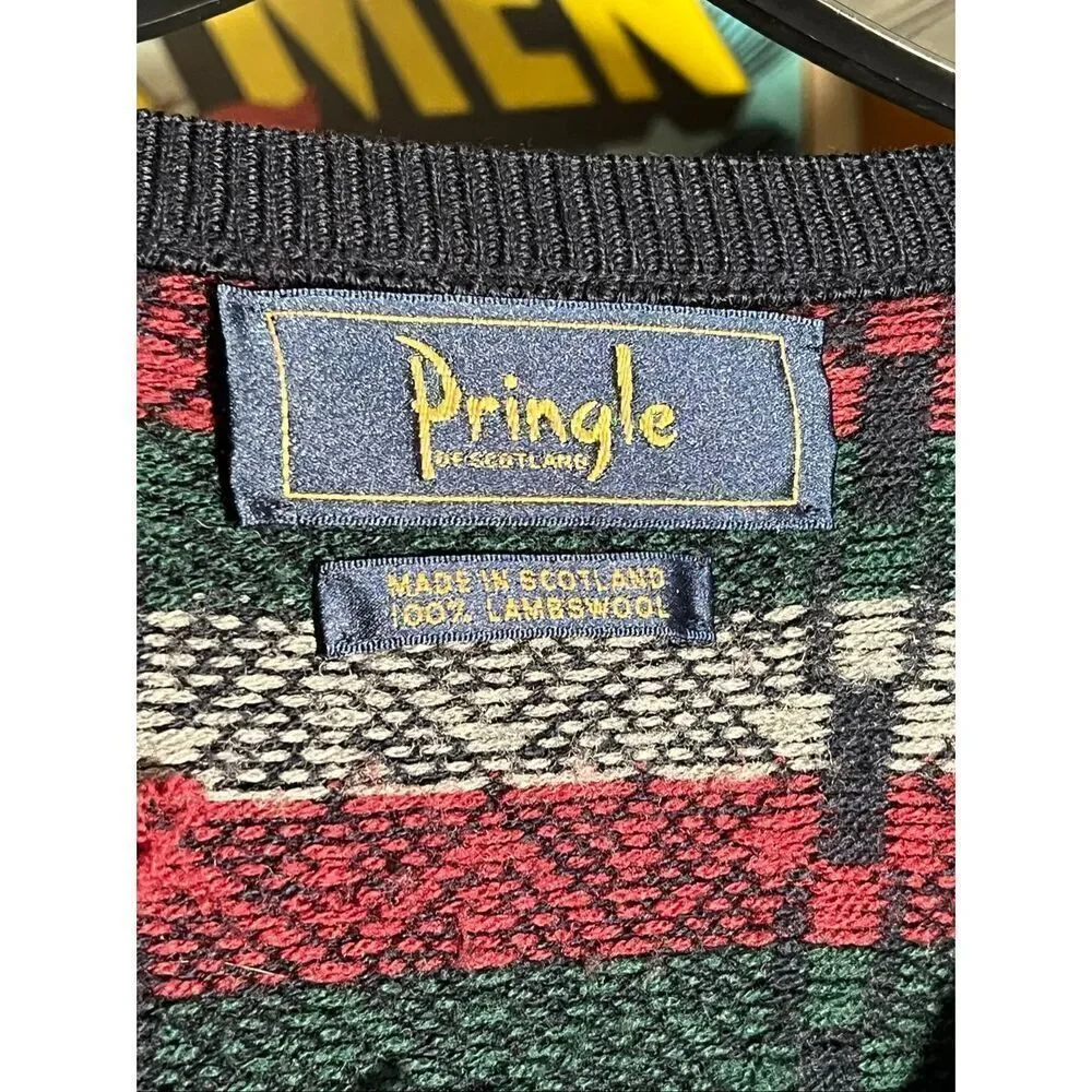 Pringle Of Scotland Knit V-Neck Lambswool Sweater